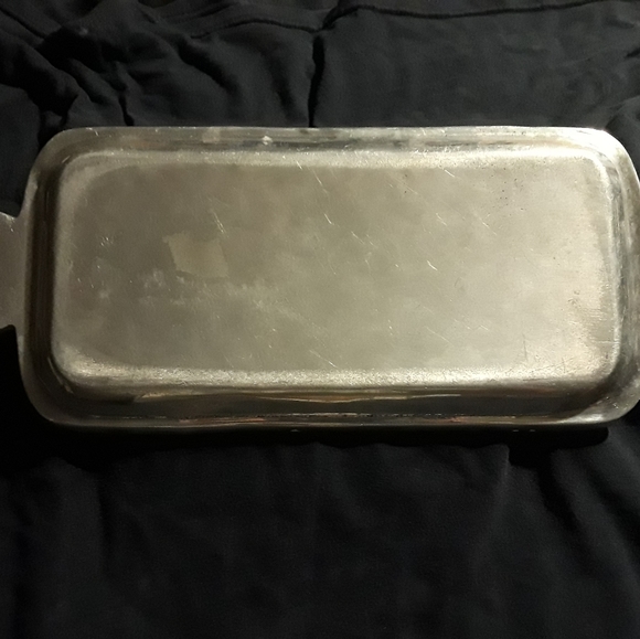 Mexican Pewter Serving Tray - Picture 6 of 10